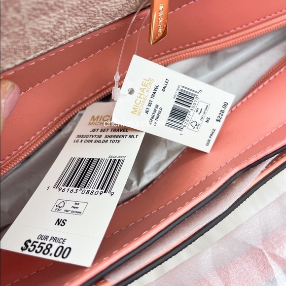 🌸NeW! Michael Kors Jet Set Chain Tote Set - Picture 6 of 10